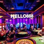 Experience the excitement of HELLO88 with lively casino action and vibrant gaming elements.