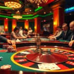 79King players excitedly engage with roulette, showcasing vibrant chips and dynamic betting at a lively casino.